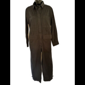 Thakoon Women’s Coverall Jumpsuit Long Sleeve size medium Navy Blue NEW